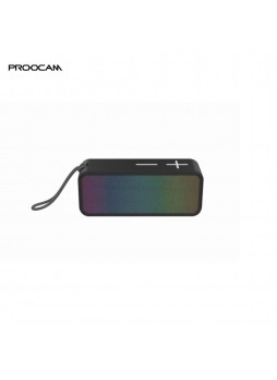 Proocam B5-Black Bluetooth RGB LED Lights Speaker portable micro sd card usb